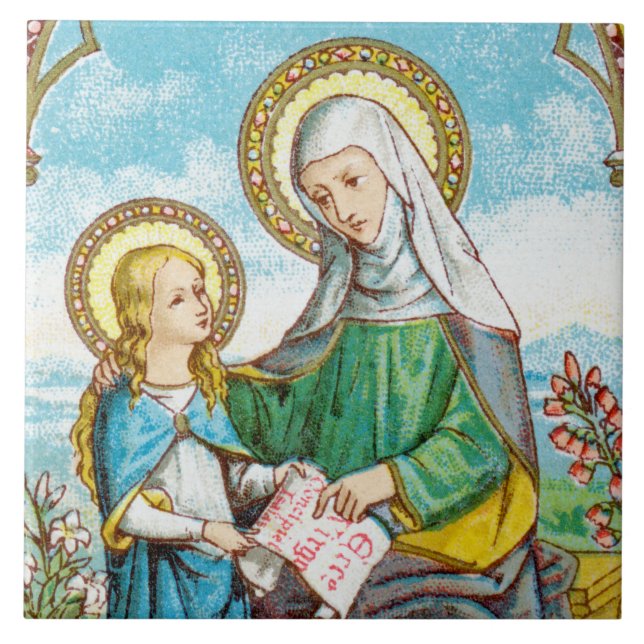 NeoGothic St. Anne and Young Mary (SAU 29) Tile (Front)