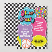 Neon 90s Retro Glow Birthday