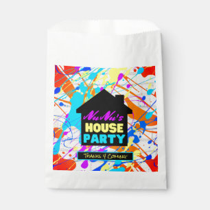 Neon 90's Retro Hip Hop Theme House Party Colourfu Favour Bags