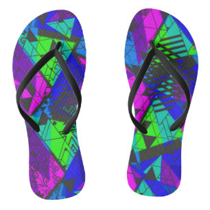 Neon abstract . jandals