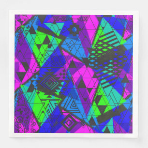 Neon abstract . napkin
