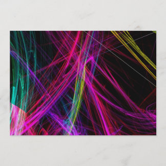 Neon Abstract Party Invitation