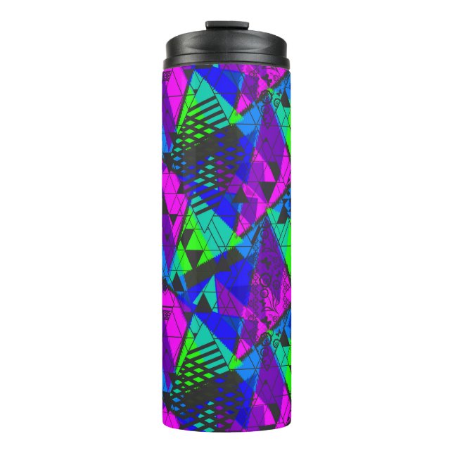 Neon abstract . thermal tumbler (Front)