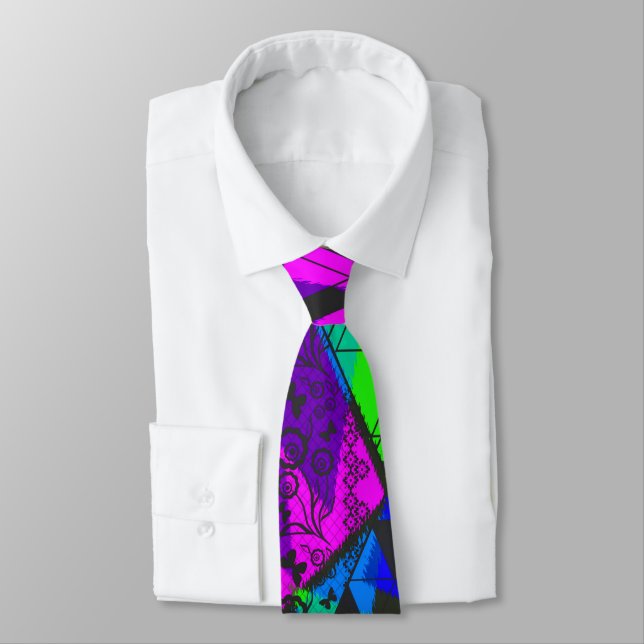 Neon abstract . tie (Tied)