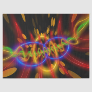 neon abstract tissue paper