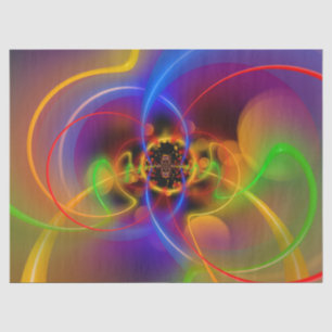 neon abstract tissue paper