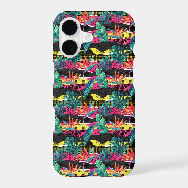 Neon Abstract Tropical Texture Pattern (Back)