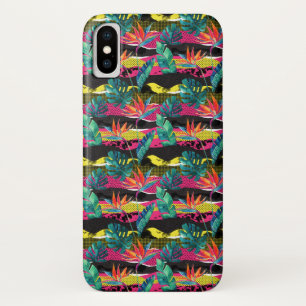 Neon Abstract Tropical Texture Pattern Case-Mate iPhone Case