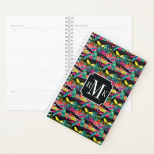 Neon Abstract Tropical Texture Pattern Planner