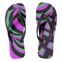 Neon Abstract Tunnel Swirls Pink Black
