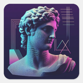 Neon Aelexis Square Sticker