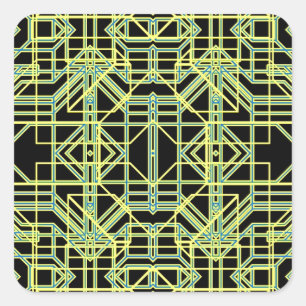 Neon Aeon 8 Square Sticker