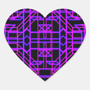 Neon Aeon 9 Heart Sticker