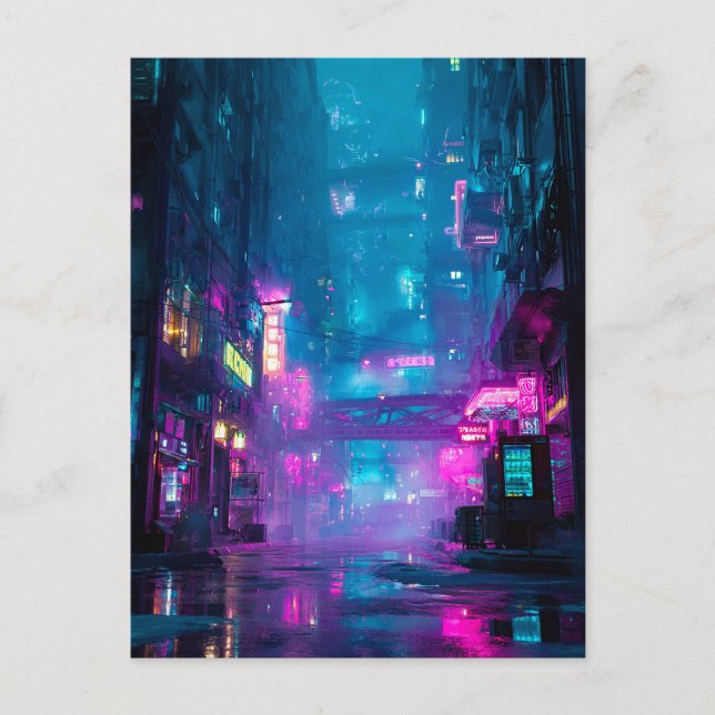 Neon After Midnight Postcard (Front)