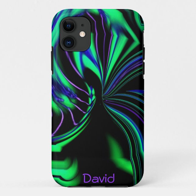 Neon Alien Aura iPhone 5 Case *Personalise* (Back)