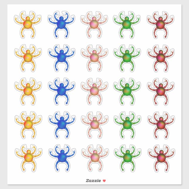 Neon Alien Crab Creatures (Sheet)