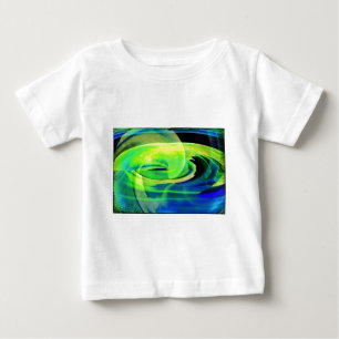 Neon Alien Landscape Abstract Baby T-Shirt