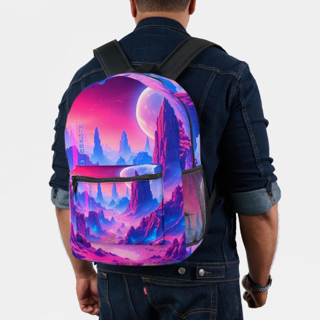 Neon Alien Planet Backpack (Insitu (Model))