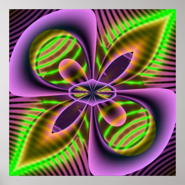 neon alien poster (Front)