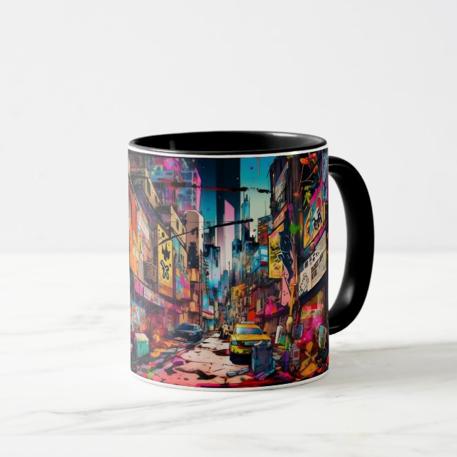 Neon Alley Mug (Front Right)