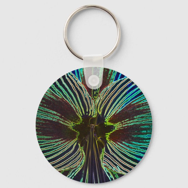 Neon Amaryllis Key Ring (Front)