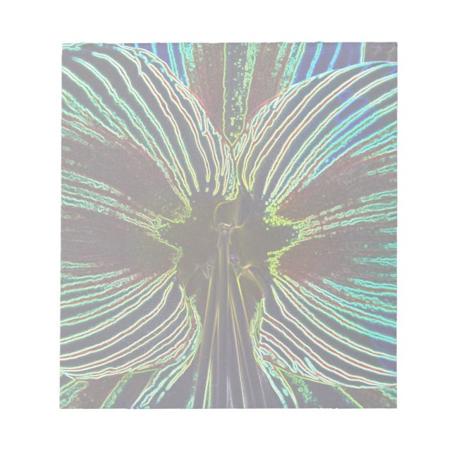 Neon Amaryllis Notepad (Front)