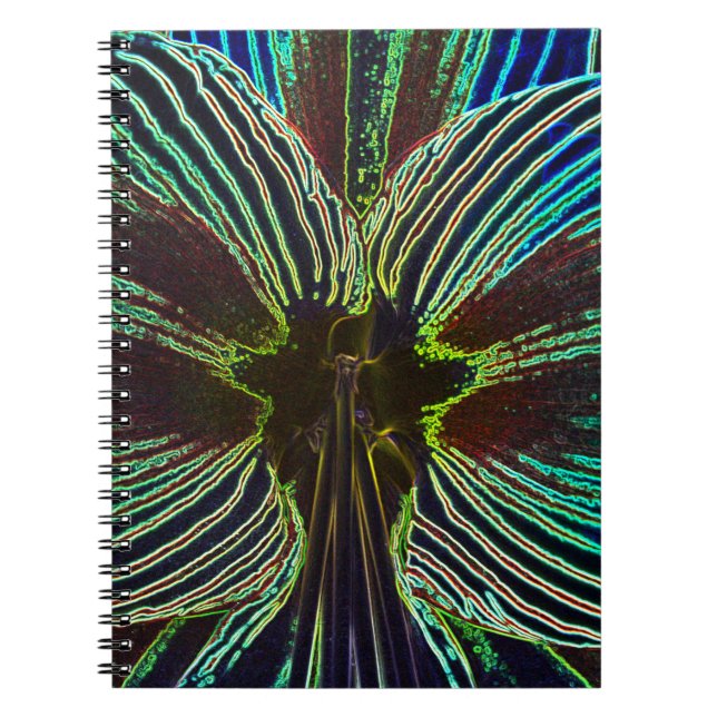 Neon Amaryllis Spiral Notebook (Front)