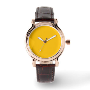 Neon Amber Solid Colour   Classic Watch