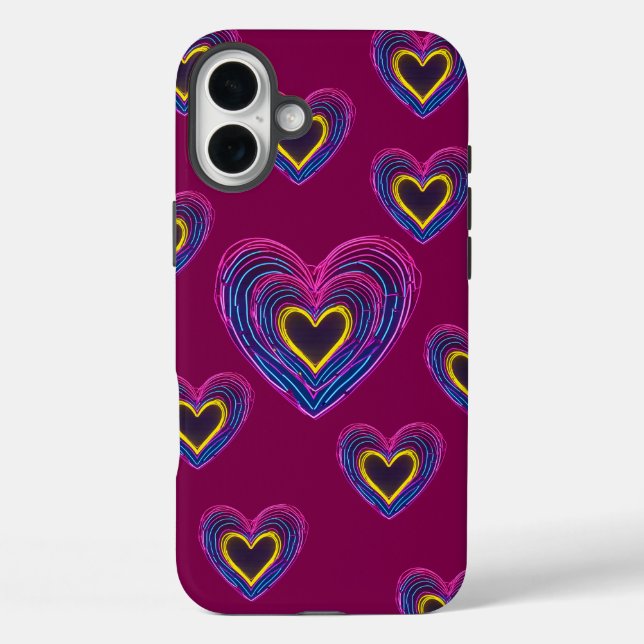 Neon Anatomical Heart iPhone / iPad case (Back)