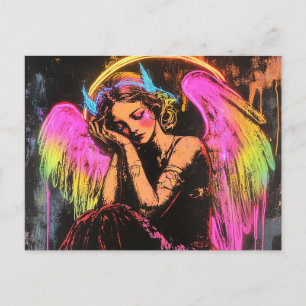 Neon Angel Postcard