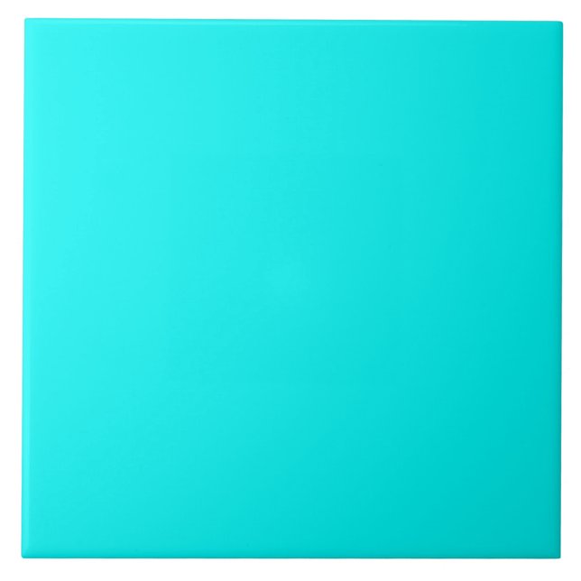 Neon Aqua Tile (Front)