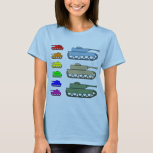 Neon Army Tanks - Pop Art