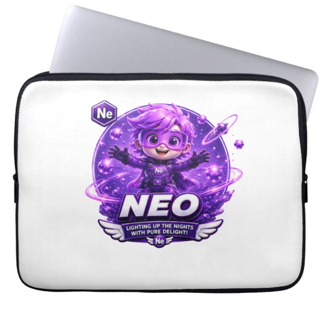 Neon ATOMIVRA Laptop Sleeve (Front)