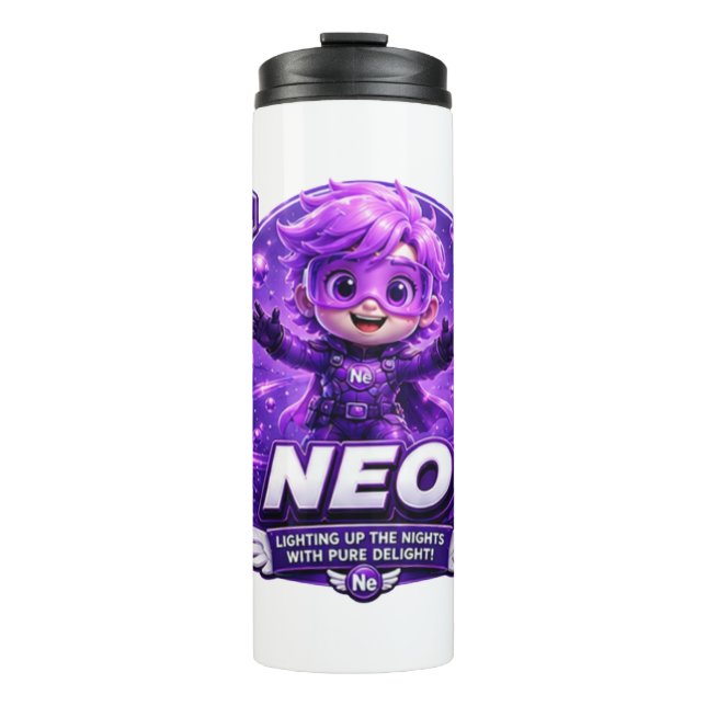 Neon ATOMIVRA Thermal Tumbler (Front)