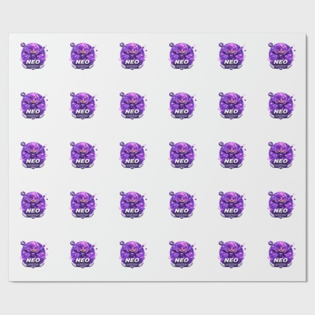Neon ATOMIVRA Wrapping Paper (Flat)