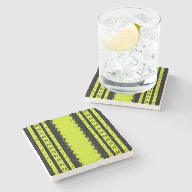 Neon Avenue Stone Coaster (Side)