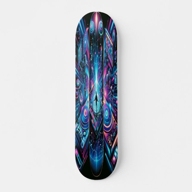 Neon Beats Skateboard (Front)