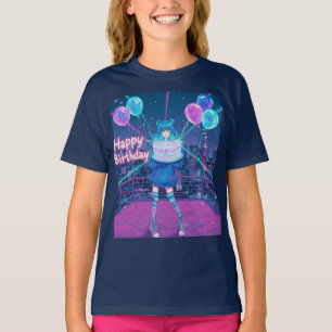  Neon Birthday by Natasha Us   T-Shirt