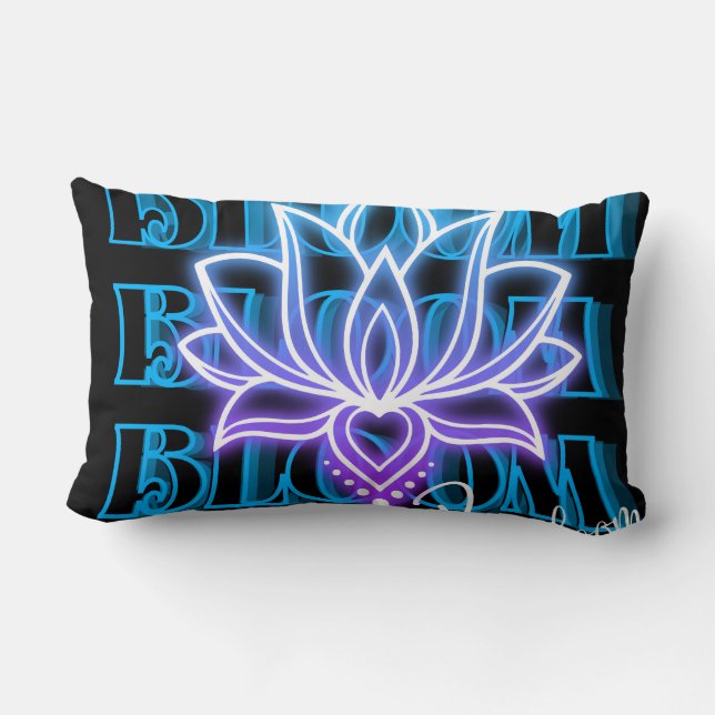 neon black pillow  (Back)