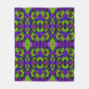 Neon Bloomstorm Fleece Blanket