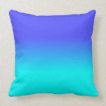 Neon Blue and Bright Neon Aqua Ombré Shade Colour  Cushion<br><div class="desc">Neon Blue and Bright Neon Aqua Ombré Shade Colour Fade neon aqua, neon blue, blue neon, ombre shade, colour fade, neon, blue, ombre, shade, colour, fade, trend, bright, fluorescent, highlighter, school, kids, fun, dorm, decor, tint, bright neon blue, bright blue, faded, faded colour, neon blue fade, neon aqua fade, neon...</div>