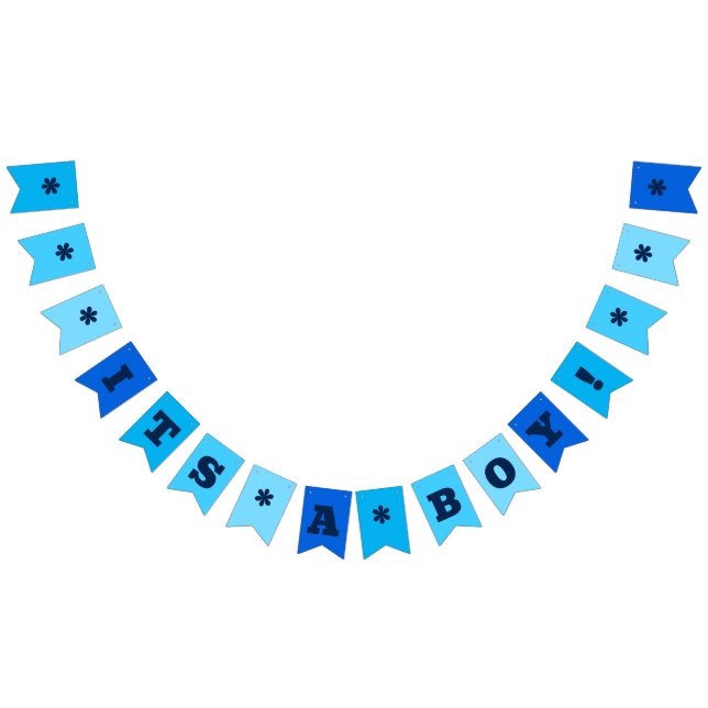 Neon Blue | Its a Boy! | Custom Bunting (All)