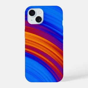 Neon Blue Orange Red Yellow iPhone 15 Case
