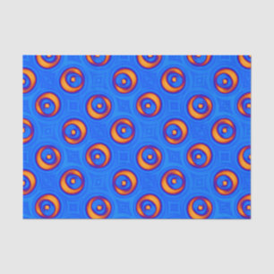 Neon Blue Orange Red Yellow Tissue Paper