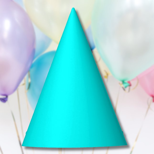 Neon Blue Solid Colour | Classic Party Hat (Creator Uploaded)