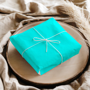 Neon Blue Solid Colour Classic Tissue Paper