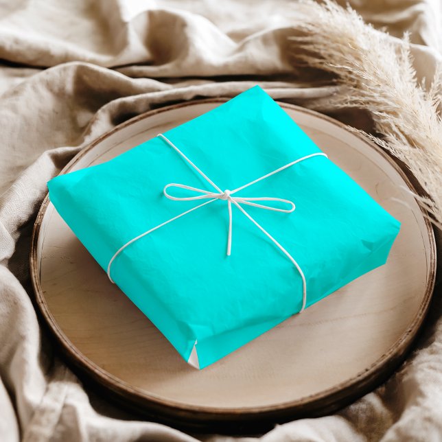 Neon Blue Solid Colour | Classic Tissue Paper (Creator Uploaded)