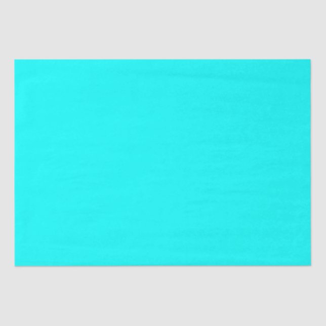 Neon Blue Solid Colour | Classic Tissue Paper (Front)