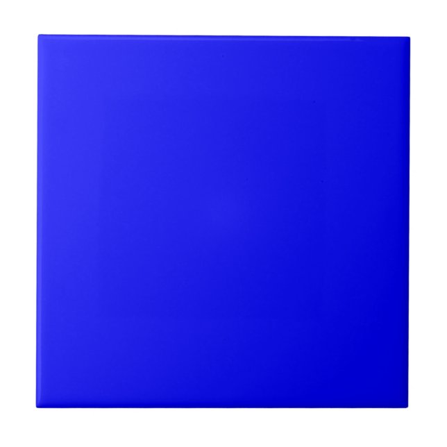 Neon Blue Solid Colour Tile (Front)