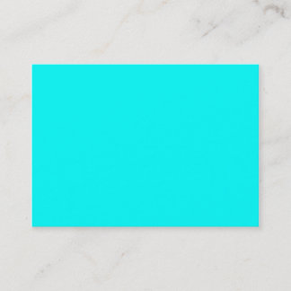 Neon Blue Teal Light Bright Fashion Colour Trend Business Card